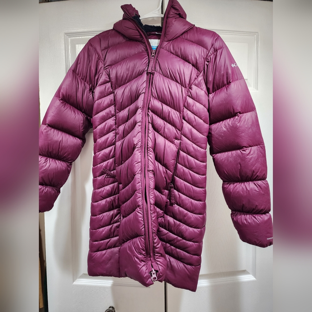 Columbia Maroon Puffer Jacket